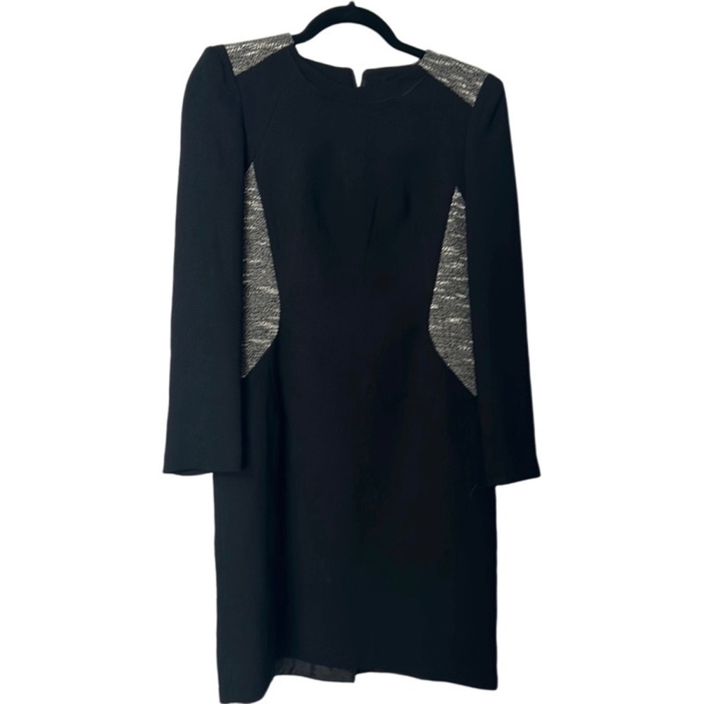 LINE the Label Long sleeve black with insets midi dress size M